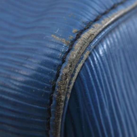 SALE! Vintage Louis Vuitton Epi Speedy 30 Blue Leather Gold Satchel Boston Bag - Picture 12 of 16